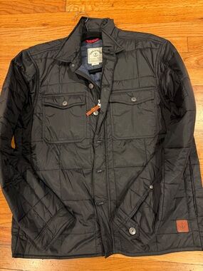 Men's Quilted Black Jacket - Classic Lightweight Coat